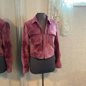 Women’s Nine West purple cropped jacket size Med